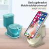 Angle Adjustment Solid Non-Slip Base Mini Phone Stand Portable Mobile Toilet Shape Bracket Phone for Office