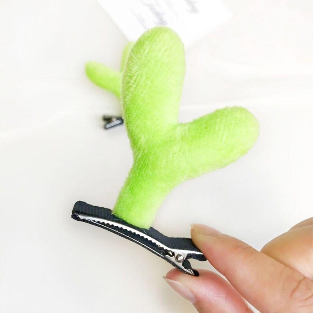 Green Color Bean Sprout Hair Clips Headwear Duckbill Clip New Hairpins