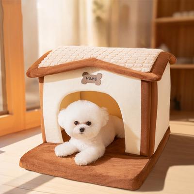Winter Warm Kennel Haus Typ Hundehaus Katze Vier Jahreszeiten Hundebett Hund Villa Teddybär Katzenstreu Heimtierbedarf