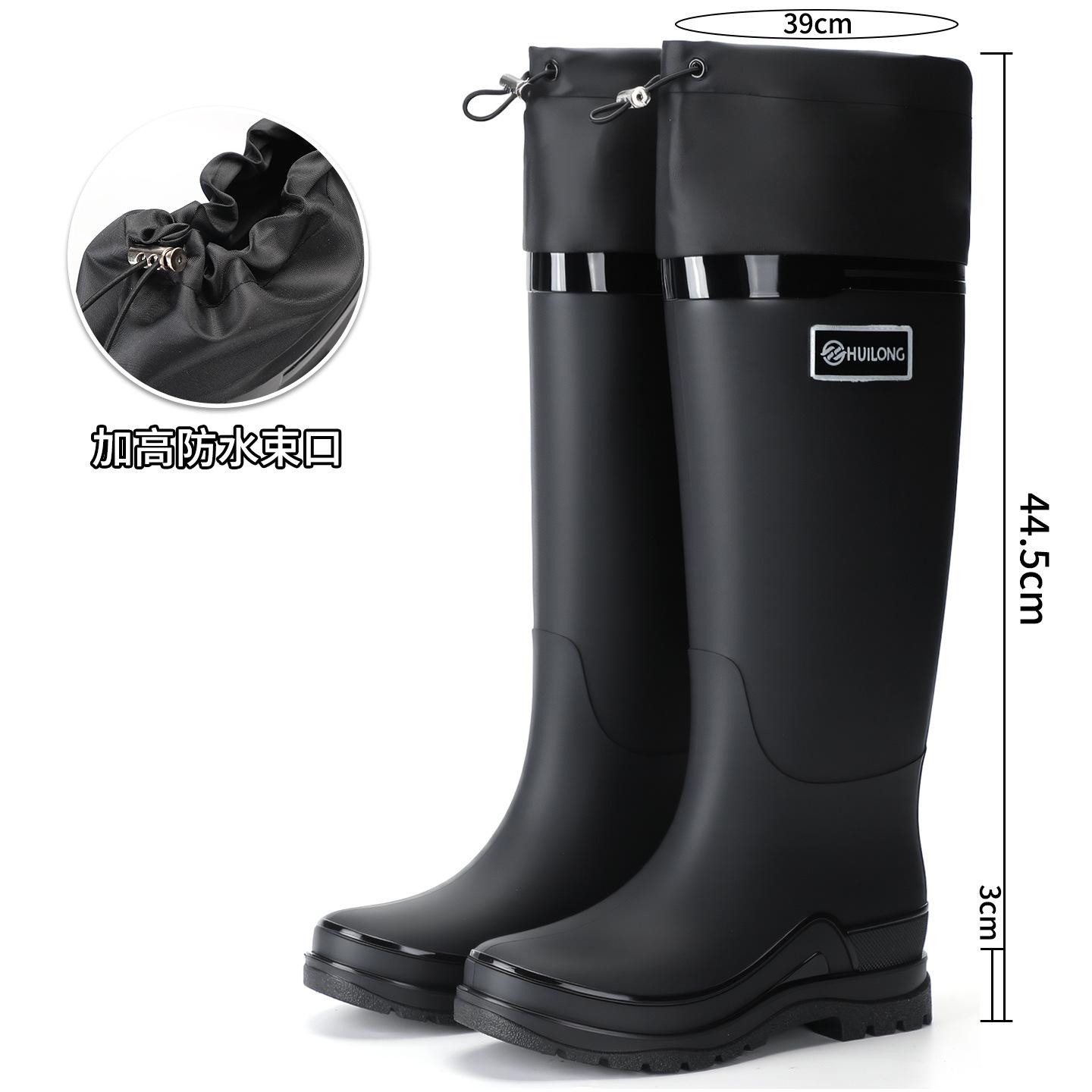 

Fashion tall women s rain shoes commuter rain boots waterproof and warm fishing work four seasons takeaway kitchen rubber shoes water boots 36