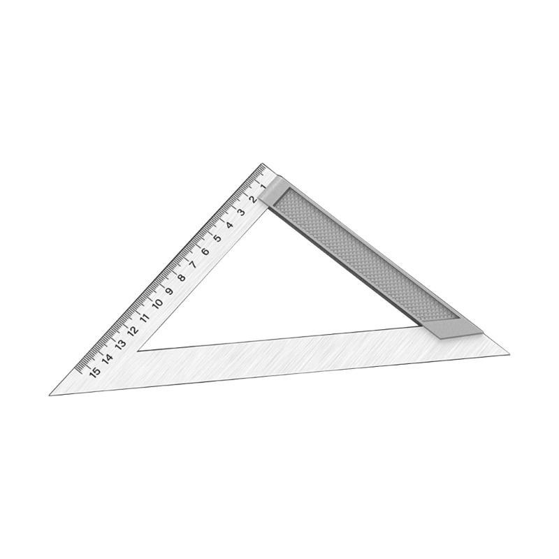 652F 150/200/300mm Square Woodworking Triangles Ruler Scale Stainless Steel Triangles