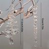 Xmas Tree Shape Crystal Beads Pendant Transparent Christmas Tree Pendant  Party Decoration