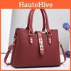 Stylish Capacity Large Womens Handbag For Autumn Winter With Chic Design In Black And Burgundy