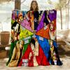 1PC One Piece Characters Outdoor Blanket Lightweight Flannel, Soft & Warm, All-Season Use for Sofa, Outdoor, Camping, Living Room, Office82