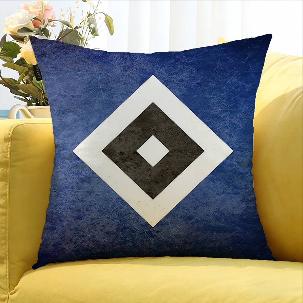 H-Hamburger SV HSV Various Sizes Square Pillow Case For Car Home Bedchamber Decor