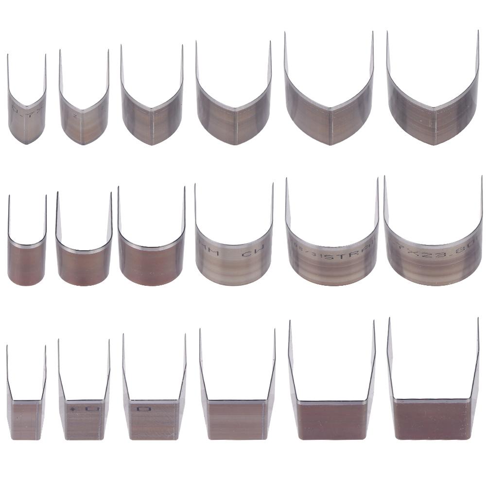 

Набор из 18 штук пробойников для кожи, режущие штампы из высокоуглеродистой стали для изготовления сумок, ремней, ремешков своими руками, включает V-образные, квадратные и круглые формы