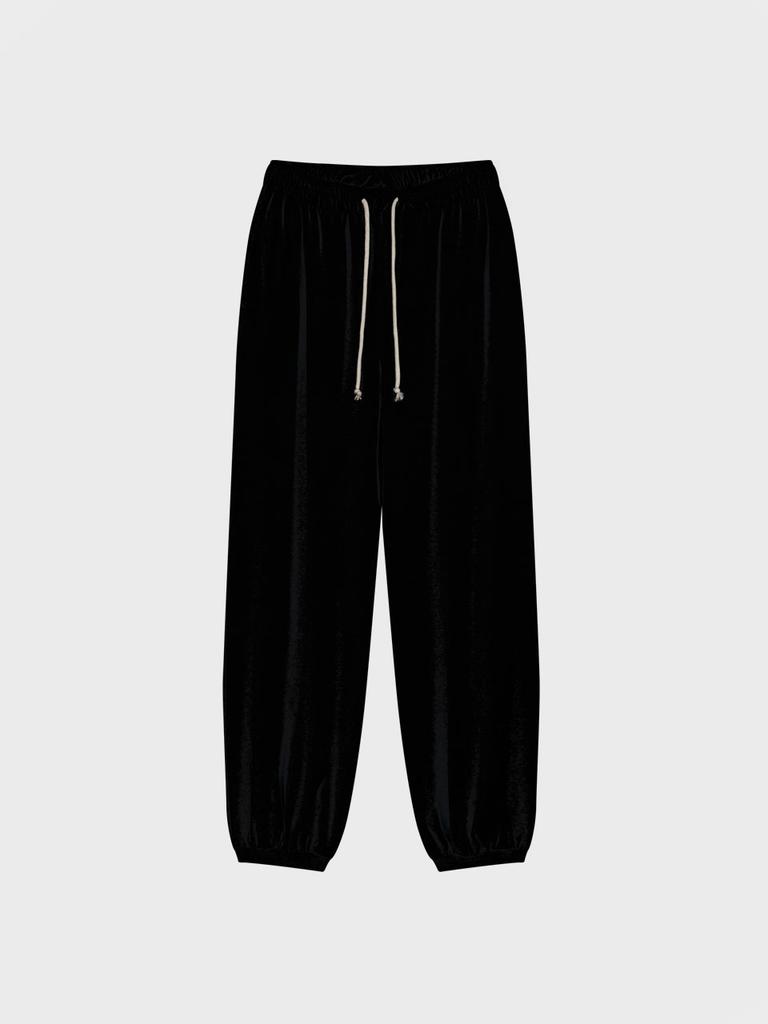 Visus Velvet Jogger Sweatpants_Black