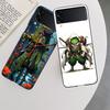 Cute Mouse Axolotl Frog Wizard Phone Case For Samsung Z Flip 7 6 5G Galaxy Z Flip 5 4 3 Black Hard Cell Cover Luxury PC Shell C