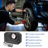 Tire Inflator Small Cordless Car Tire Inflator with LED Light Quick Inflation Bike Pump for Motorcycle Sedans Camping Truck