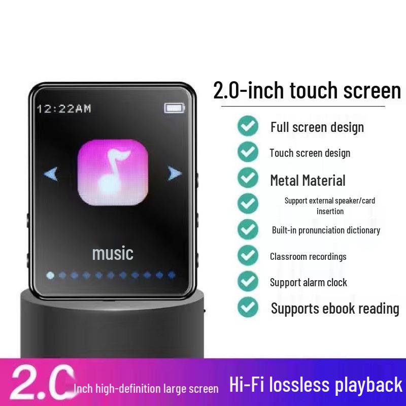 MP4/MP5 Touchscreen Player: Student Edition with Bluetooth for Reading & Music.