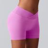 Outdoor Hip Lifting Dreiteilige Yoga-Shorts Hohe Taille Fitnesshosen Sport-Laufshorts Damen Yoga-Kleidung Schnelltrocknende Shorts Damen