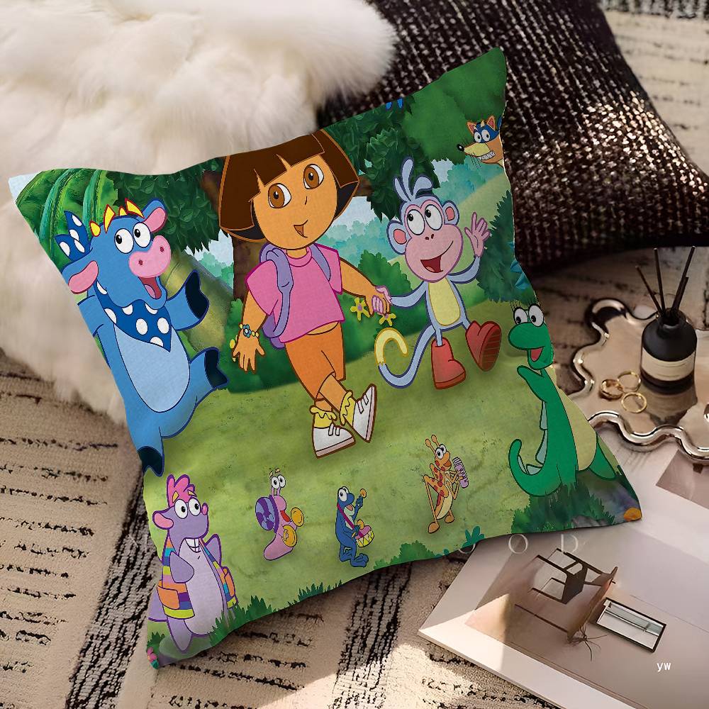 

TV D-Dora The Animation Explorer Pillowcases Home Bedding Decorative Pillow Cover Wedding Super Soft Pillow Case 45cmx45cm