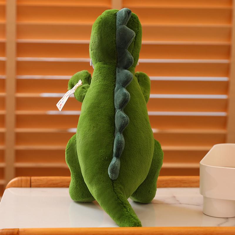 27/47cm Kreatywne pluszowe zabawki dinozaury Zielony dinozaur wypchany zabawka dla dzieci kreskówki dinozaury prezenty świąteczny towarzysz prezent urodzinowy