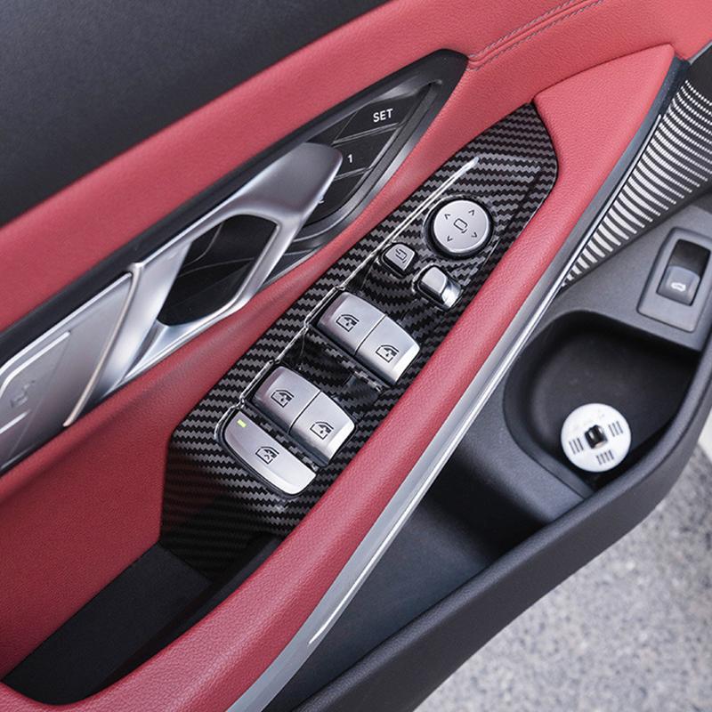 For BMW 3 Series G20 19-22 Carbon Fiber Color Center Gear Shift Panel Decorate Cover Shift Lever Panel Trim