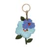 Peach Blossom Leather Keychain: Access Card Holder, Locator Cover, Gift Pendant