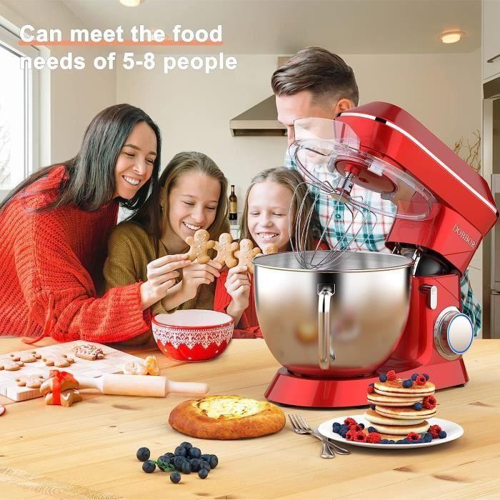 Robot pâtissier - dobbor - 1500w - 8,5l - 7 vitesses - tête inclinée