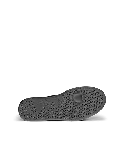 ECCO STREET COURT M Herren Echtleder-Sneakers, Größe 26,0 cm, 3E, 53981451052, Schwarz/Schwarz
