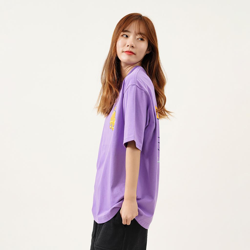 New MLB T Shirts Unisex Purple 3ATSL1023-07PPN