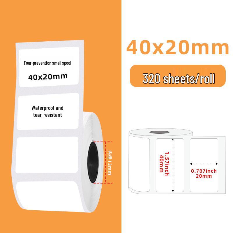 Yacole Tear-Resistant Thermal Barcode Label Paper for Phomemo M110/M220