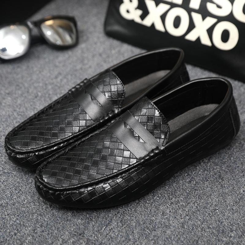 Fashion Genuine Leather Luxury Brand Italian Men Loafers MenCasual Shoes Breathable Slip On Men Driving Shoes  Moccasins Chaussure Homme