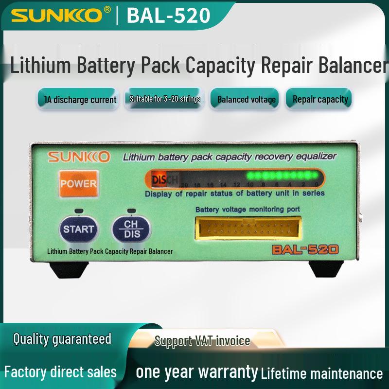 SUNKKO 3-20 String Voltage Balancer for Lithium, Ternary, and Iron Phosphate Batteries Iron Phosphate Lithium Battery Only