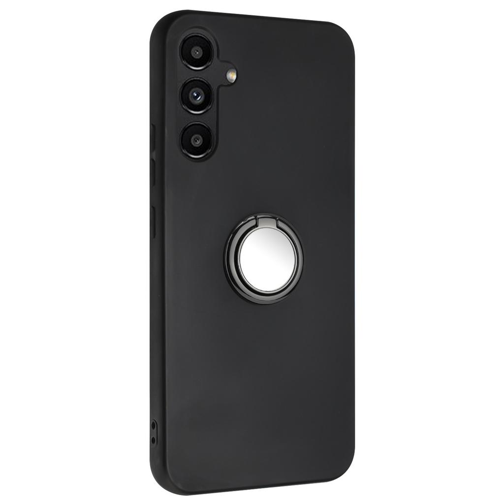 For Samsung Galaxy M35 5G Case Ring Kickstand Matte Soft TPU Phone Cover