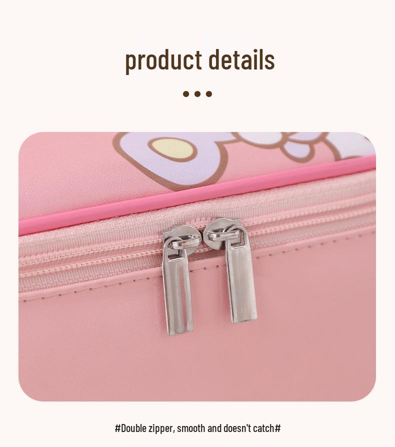 Sanrio Waterproof Cosmetic Bag - Large Capacity, Portable Travel Wash Bag