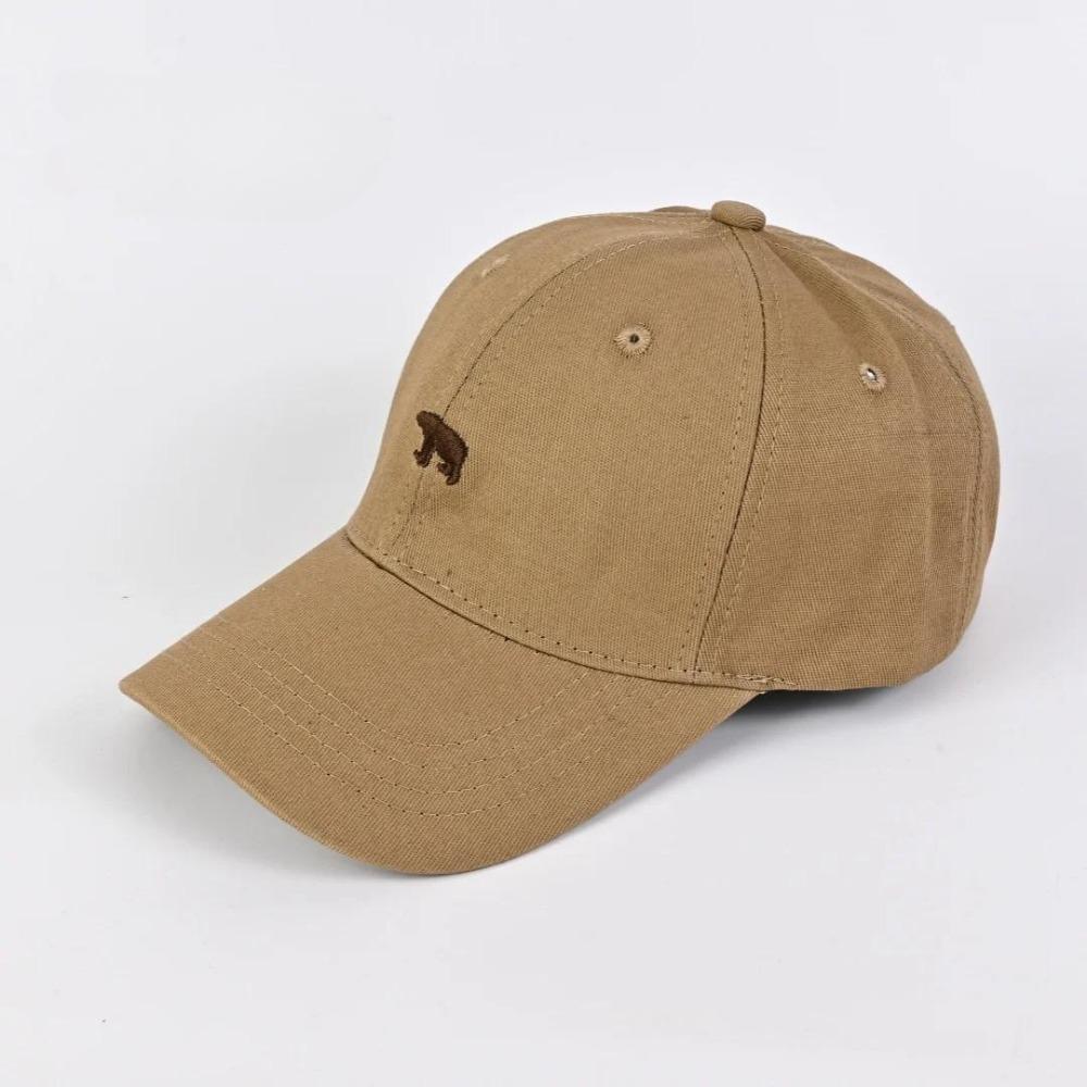 Stilvolle Baseballkappe mit Bärenstickerei Sonnenschutz Atmungsaktiv Verstellbar Ideale Freizeitkappe Männer Frauen Unisex Baseballkappe