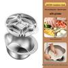 304 Stainless Steel Compartmented Seasoning Plate for Stir-fry Meal Preparation