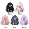 Schulrucksack Leichter Rucksack Tagesrucksack für Reisen Niedlicher Ästhetischer Rucksack Wasserdichte Computertasche mit Mehreren Taschen für Geschenk