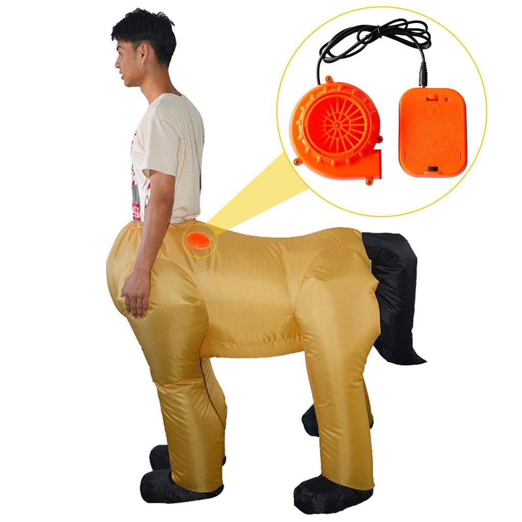 Te Fiti Inflatable Costume Set, Cosplay, Inflatable Kigurumi Costume for Adults (Horse Rider)