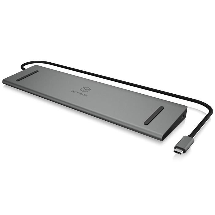 Raidsonic icy box ib-dk2106-c dockingstation mit dreifacher videoausgabe - 60629