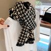 Autumn shawl women's versatile fashion classic thickened burr scarf imitation cashmere scarf women's winter