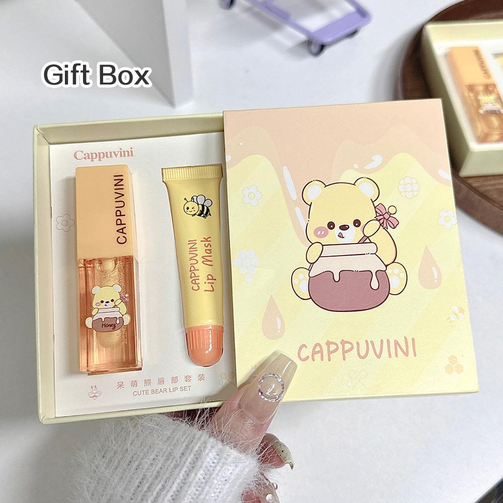 CAPPUVINI Honey Lip Mask Set Moisturizing And Nourishing Lip Oil Lip Mask Set Lip Care Set