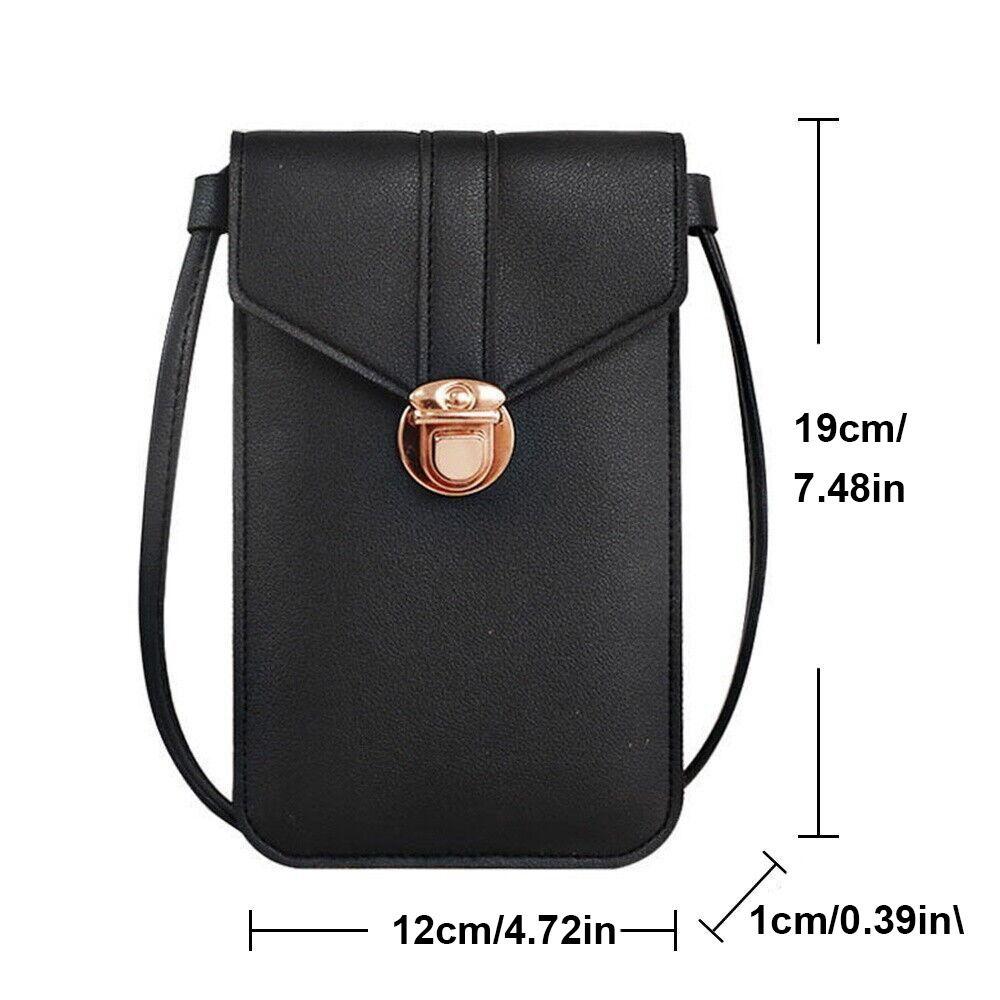 Strap Mobile Phone Bag PU Leather Mobile Wallet Fashion Shoulder Bag Smartphone
