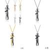 Cross-border Best-selling Couple Hug Necklace Fashionable Ol Style 925 Silver Pendant Necklace