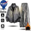 NASA x MARVEL Fleece-Lined Jacket and Pants Two-Piece Set