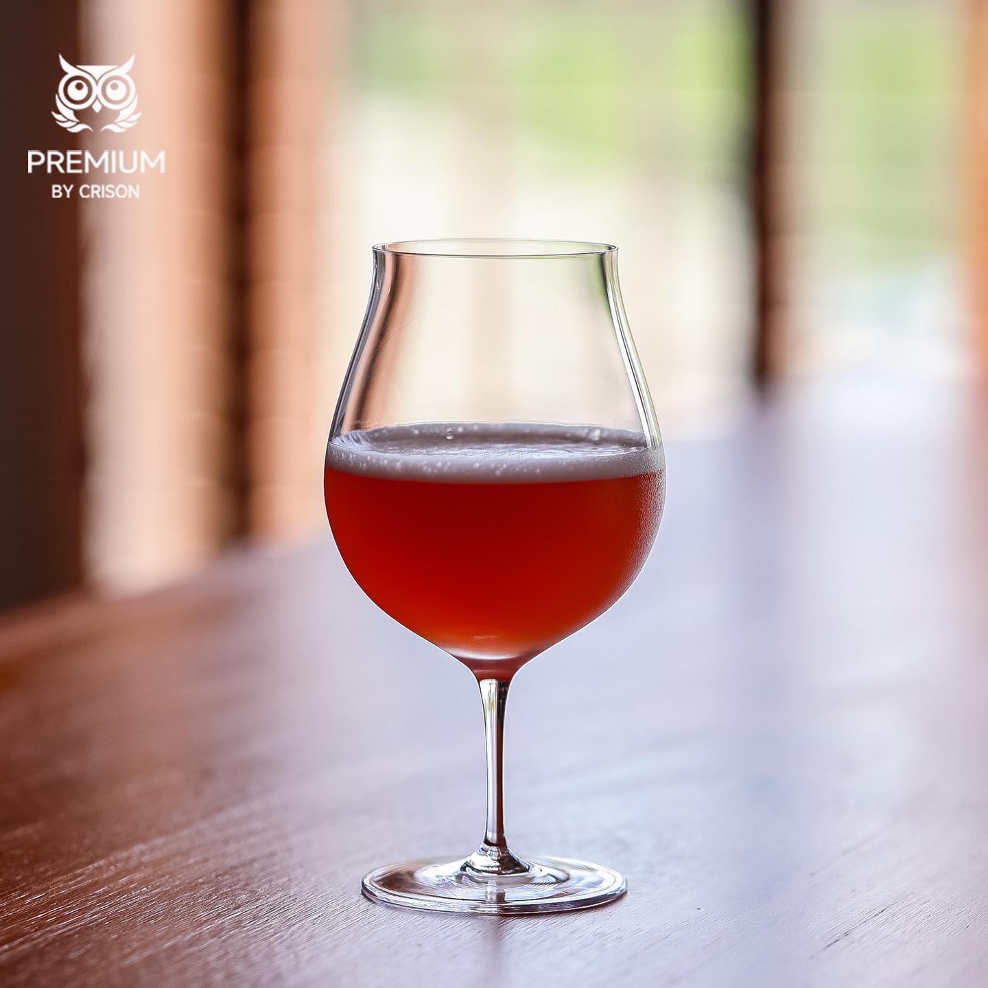 CRISON high-end Japanese Kimura ultra-thin short footed red and white wine glass glass bar cocktail glass 450ML