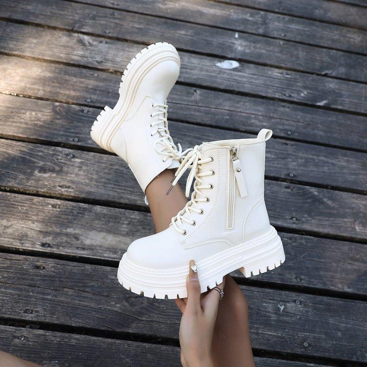 Women's Lightweight Fashion Hundred Soft Elastic Comfortable Ankle Boots Shock Absorbing Anti-slip Casual Sports Martin Boots