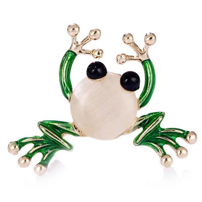 Cute Small Frog Badges Brooch  Shirt Collar Brooch Pin Jewelry Women Men Gift