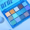 UCANBE - Paleta de Sombras de Ojos Blue Tonic de 15 Colores