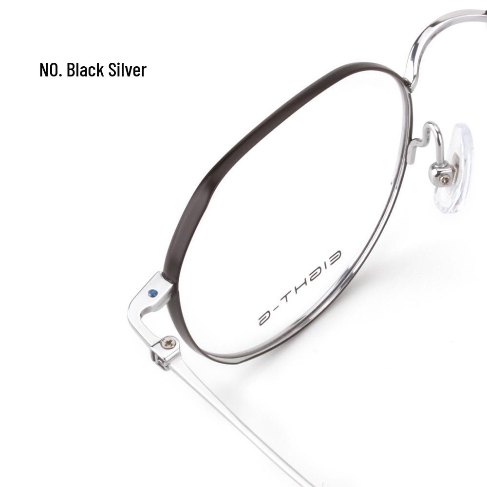 

Ultra-light 7.9g Women s Pure Titanium Polygonal Eyeglass Frame with Myopia Lenses