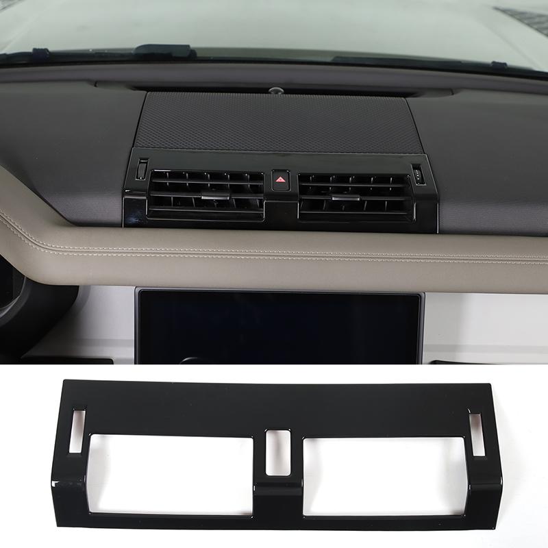 

For Land Rover Defender 90 110 130 2020-2025 ABS Car Central Control Air Vent Frame Cover Trim Sticker Car Interior Accessories чёрный