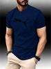 New cotton comfortable summer luxury Unisexs fashion fox leopard print Tshirt round neck casual trend YK fitness sports Tshirt