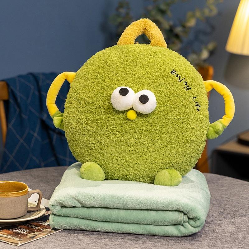 

Creative Monster Throw Pillow Blanket Dual-Purpose Office Sofa Nap Pillow Home Sofa Pillow Cushion Birthday Gift 30 * 28Cm pillow blanket 90 * 160cm (0.6kg)
