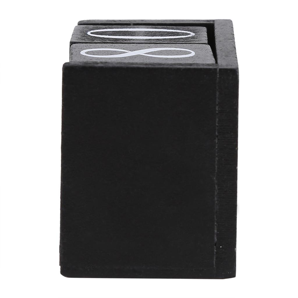 Vintage Wooden Calendar Desktop Wood Block Month Date Display Home Office Decoration