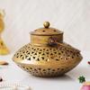 Candle Holder Antique Gold Finish Decorative Items, Home Decor Items for Living Room, Bedroom I Drawing Room,