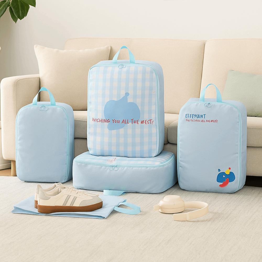 4Pcs Dustproof Compressed Travel Clothes Bag Large Capacity Luggage Suitcase Organizer  for Home