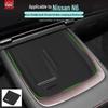Nissan N6 Silicone Wireless Charging Pad: Non-slip Center Console Phone Mat for Car Interior