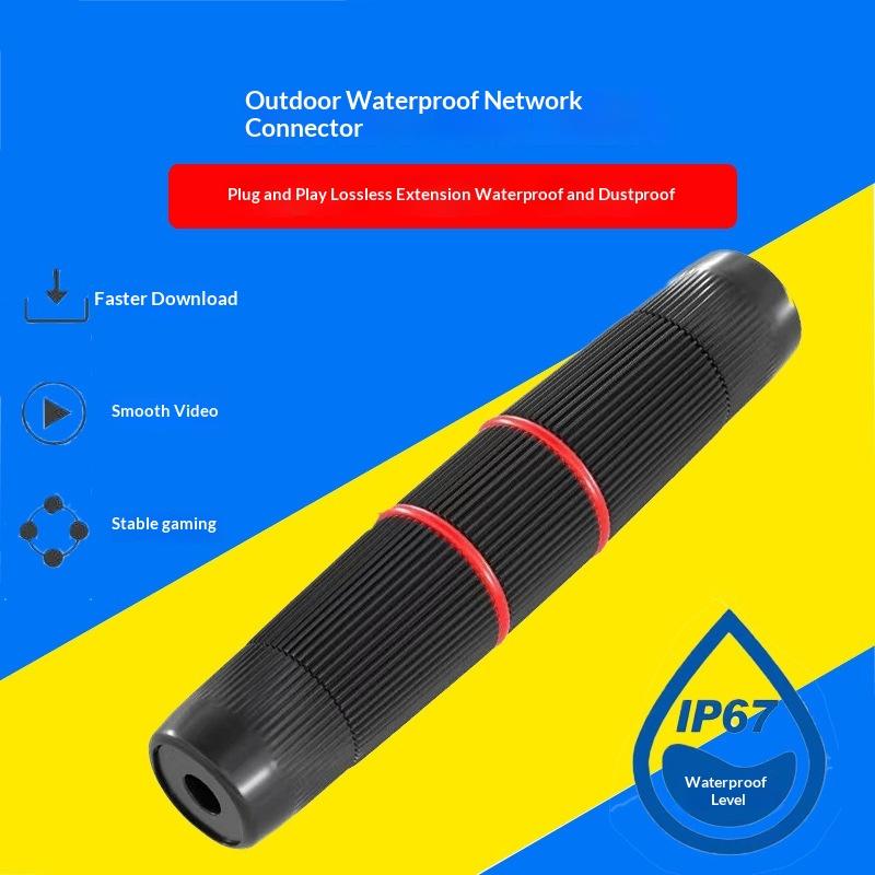 Ip67 Waterproof Rj45 Coupler, Ethernet Network Straight Through Connector, Outdoor Lan Cable Extender Adapter